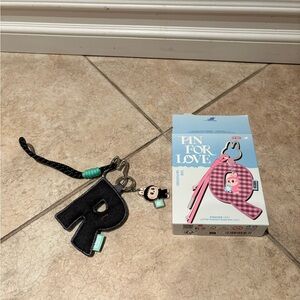 Confirmed letter R. The Monsters Pin for Love Series Letter Pendant. Open box.